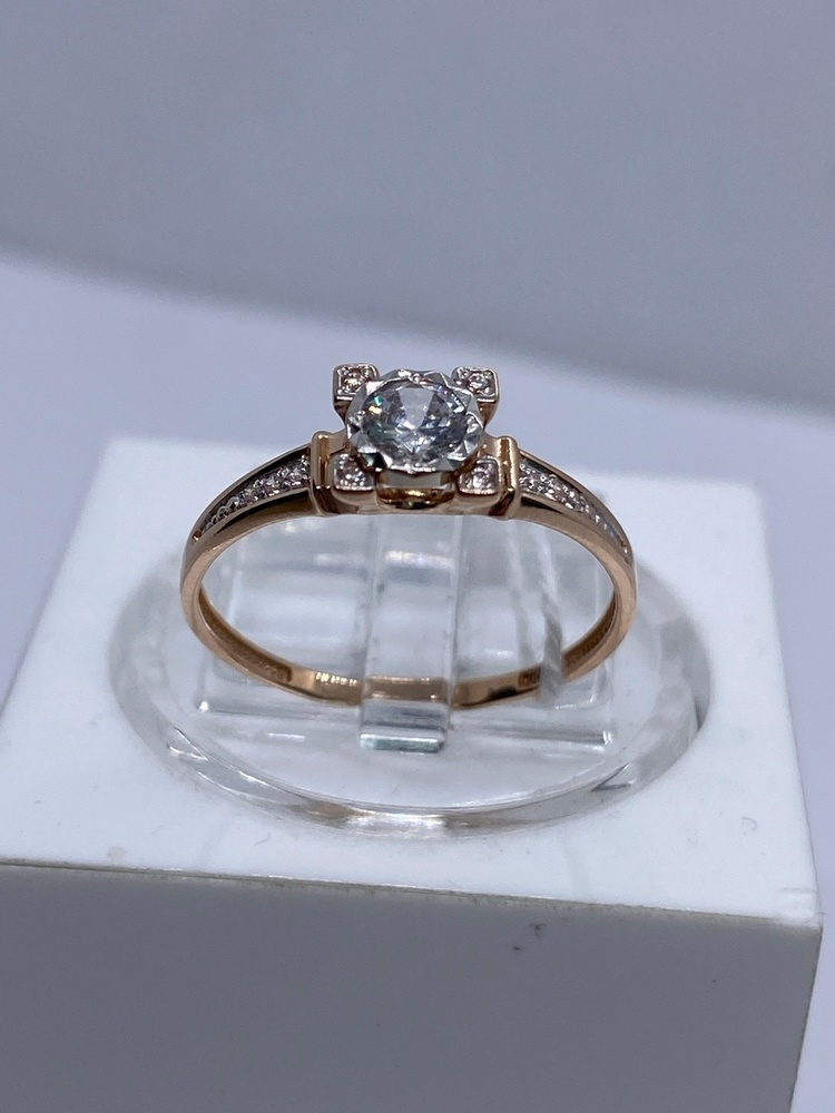 КОЛКМИ585 КОЛЬЦО С КАМНЯМИ (Au 585)
