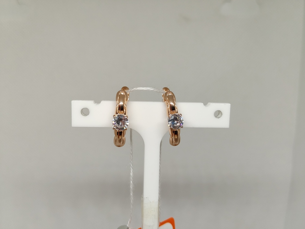 СЕРЬГИ С КАМНЕМ (Au 585)