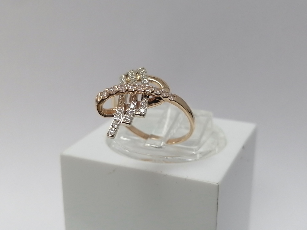 КОЛКМИ585 КОЛЬЦО С КАМНЯМИ (Au 585)
