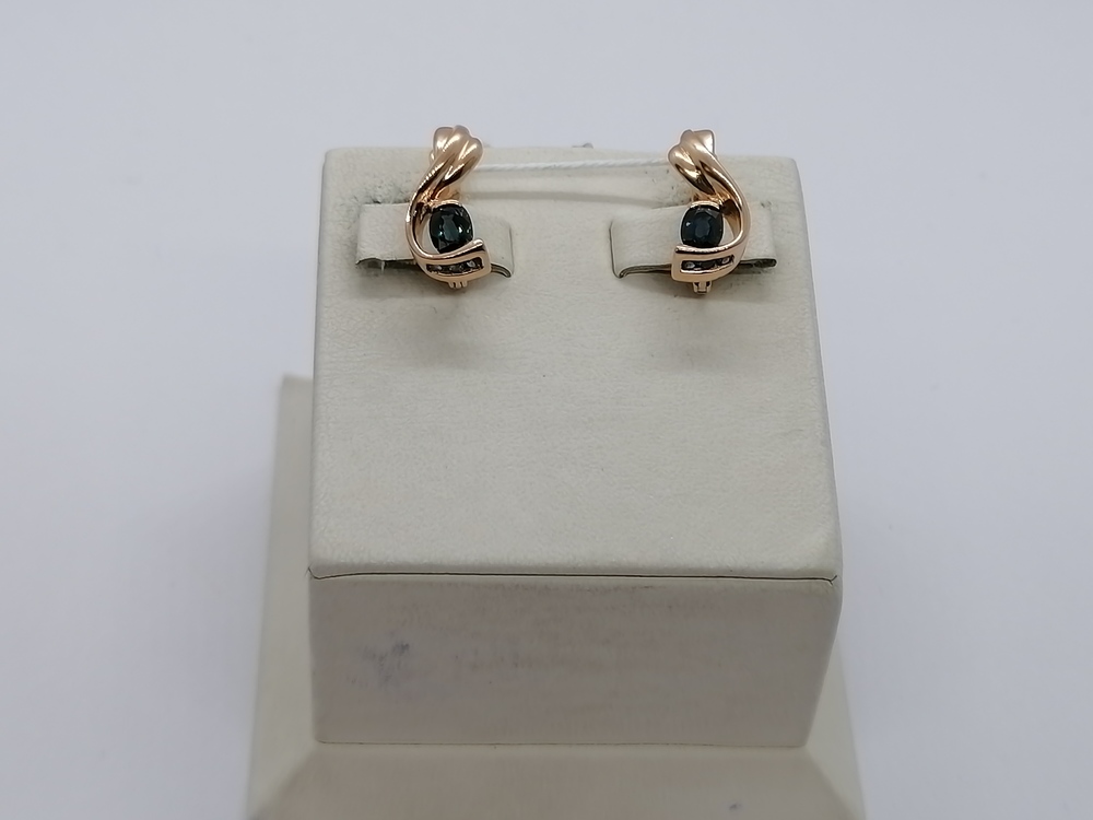 СЕРЬГИ С КАМНЯМИ (Au 585)