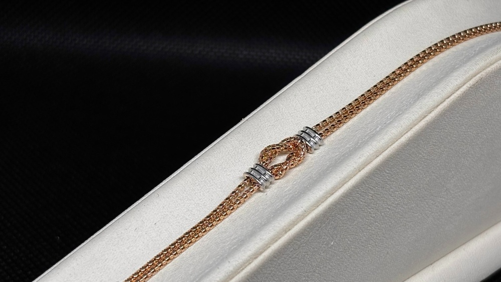 БРАСЛЕТ ПУСТОТЕЛЫЙ Фантазия Au 585