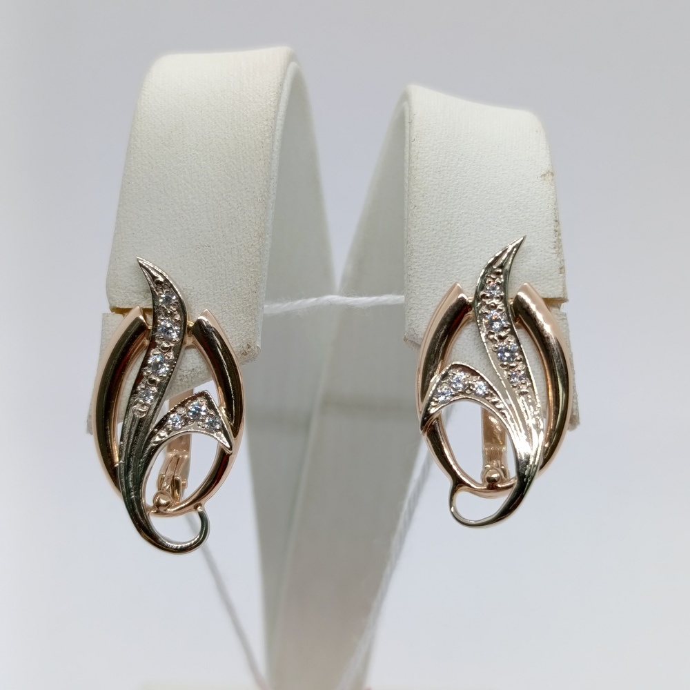 СЕРЬГИ С КАМНЯМИ (Au 585)