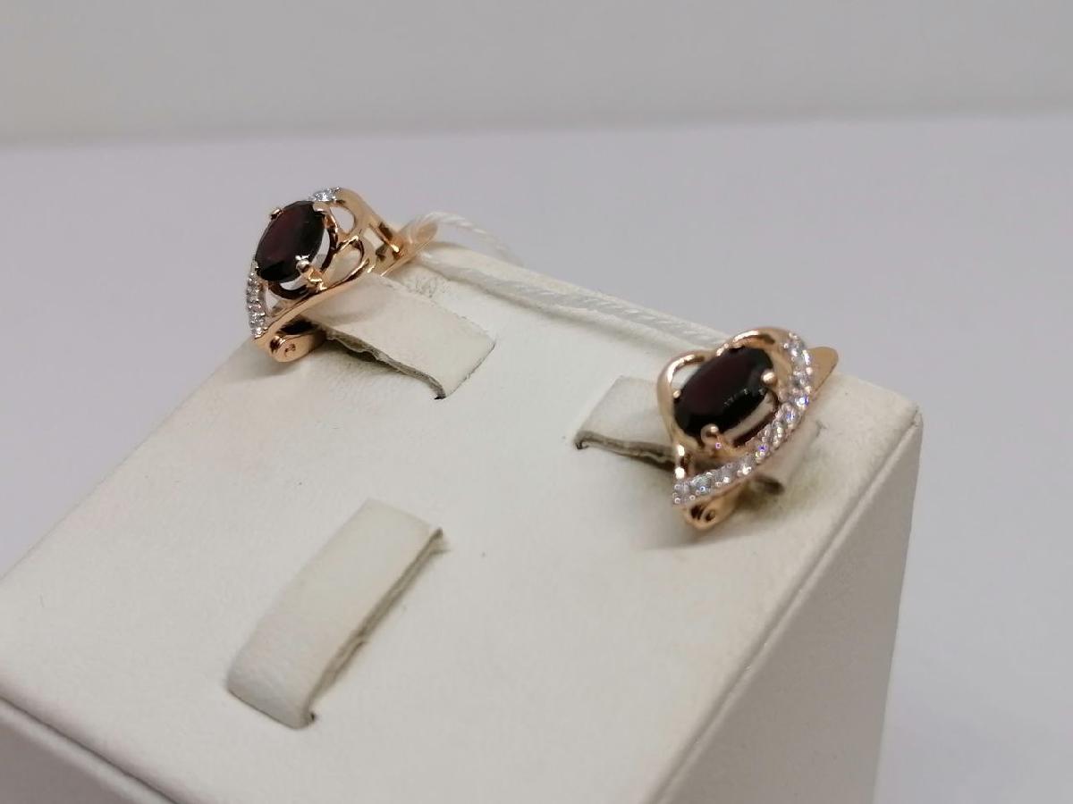 СЕРЬГИ С КАМНЯМИ (Au 585)