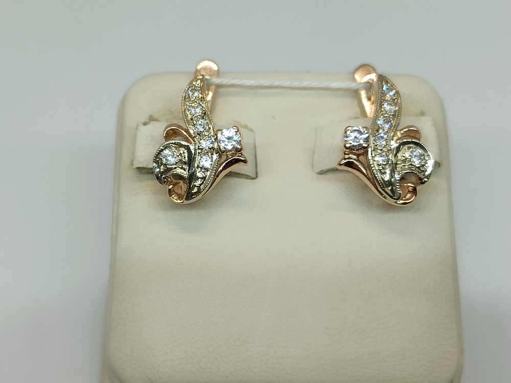 СЕРЬГИ С КАМНЯМИ (Au 585)