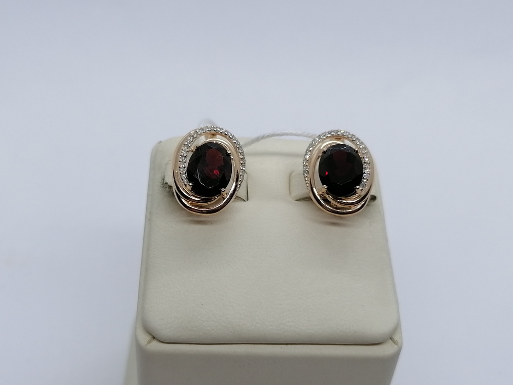 СЕРЬГИ С КАМНЯМИ (Au 585)