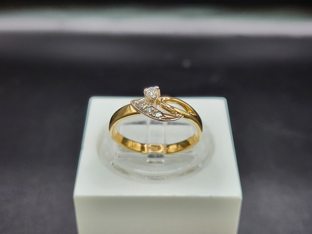 КОЛЬЦО БРИЛЛИАНТ Au 750