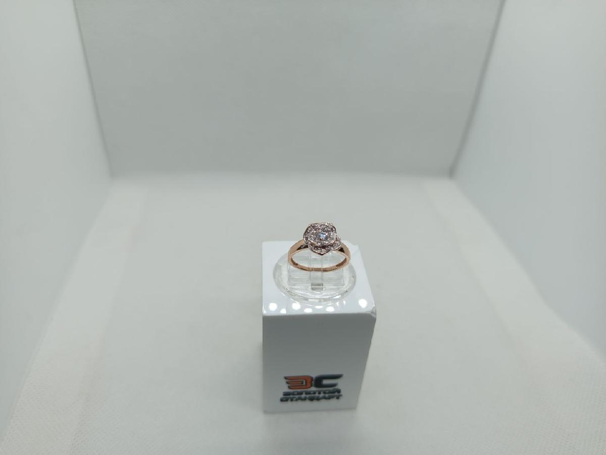 КОЛЬЦО С КАМНЯМИ (Au 585)