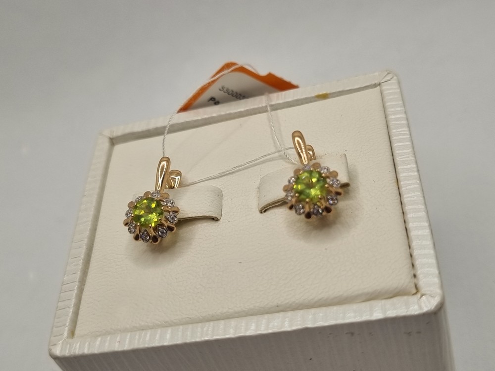 СЕРЬГИ С КАМНЯМИ (Au 585)