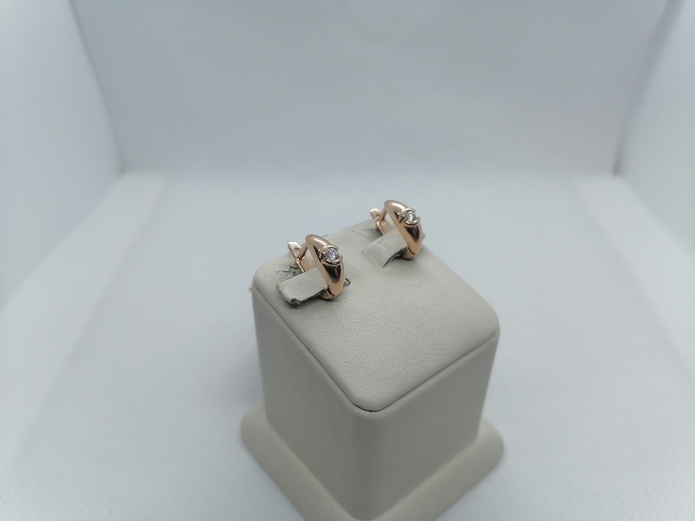 СЕРЬГИ С КАМНЕМ (Au 585)