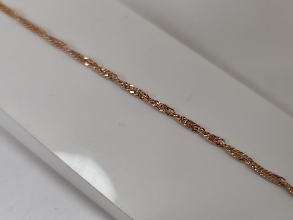 БРАСЛЕТ ПУСТОТЕЛЫЙ Сингапур (Au 585)