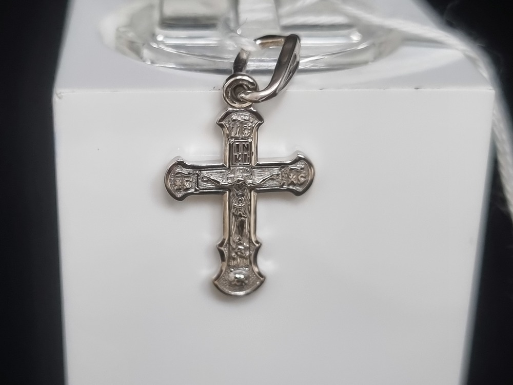 ПОДКБК585 ПОДВЕСКА КРЕСТ БЕЗ КАМНЯ (Au 585)