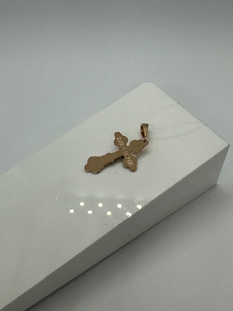 ПОДВЕСКА КРЕСТ без камня (Au 585)