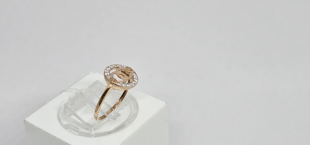 КОЛЬЦО С КАМНЯМИ (Au 585)