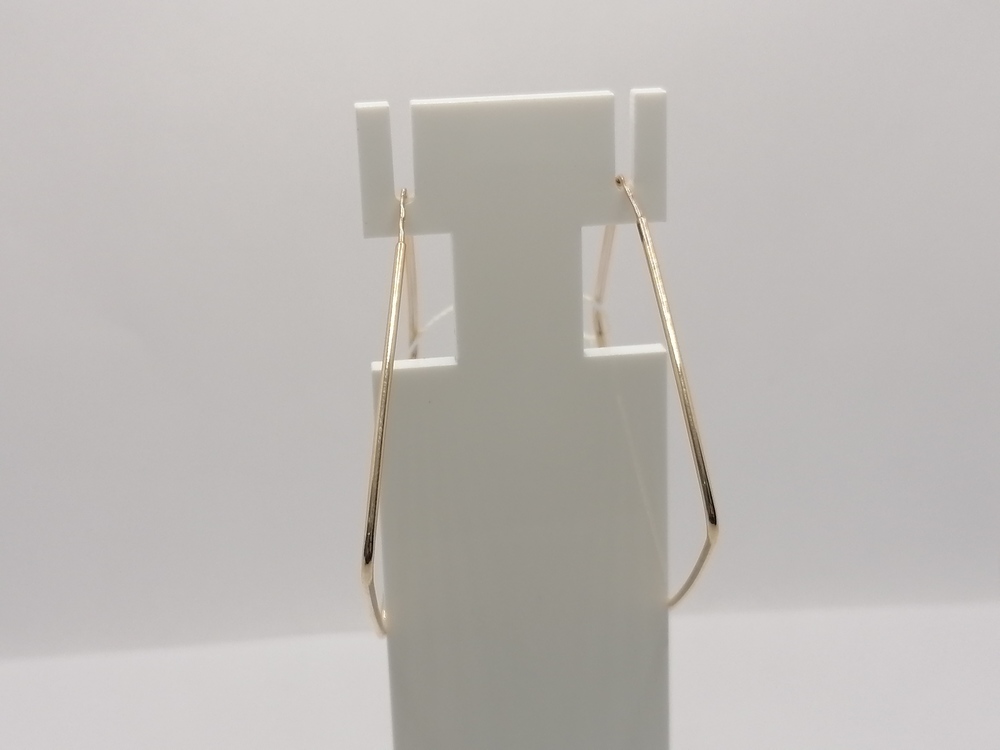 СЕРЬГИ КОНГО геометрия (Au 585)