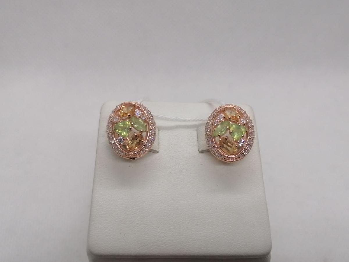 СЕРЬГИ С КАМНЯМИ (Au 585)