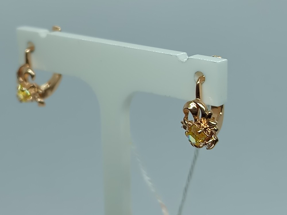 СЕРЬГИ С КАМНЯМИ (Au 585)