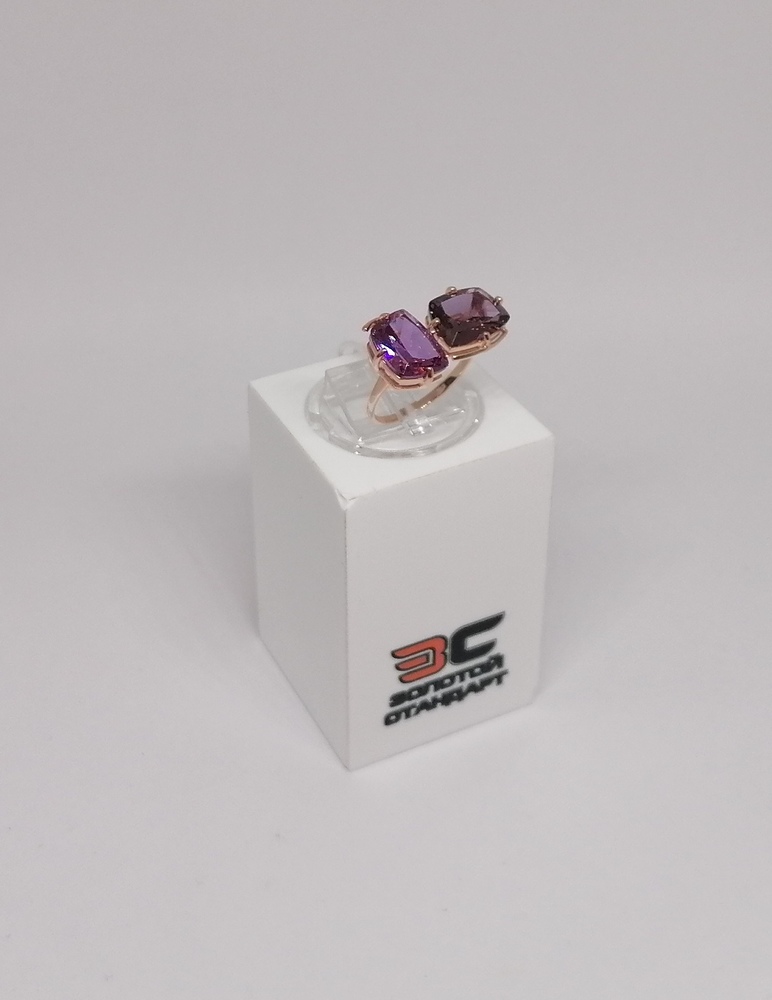 КОЛЬЦО С КАМНЯМИ (Au 585)