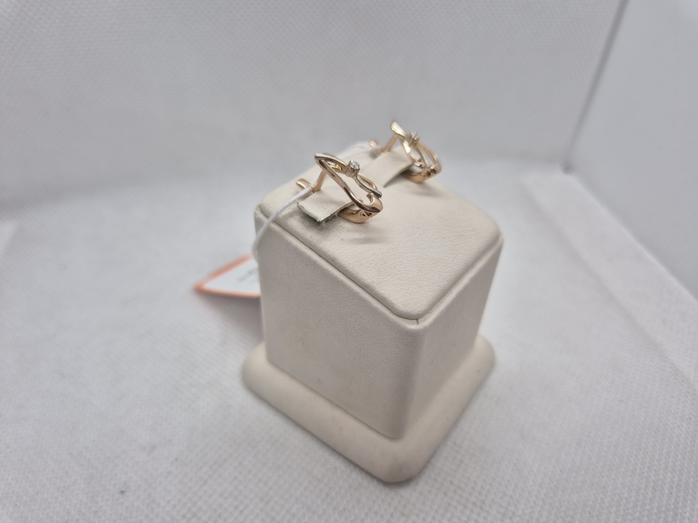 СЕРЬГИ С КАМНЕМ (Au 585)