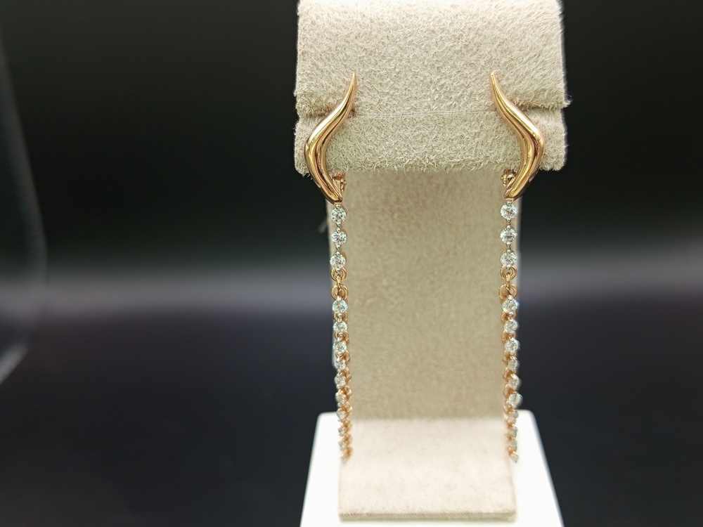 СЕРЬГИ С КАМНЯМИ (Au 585)