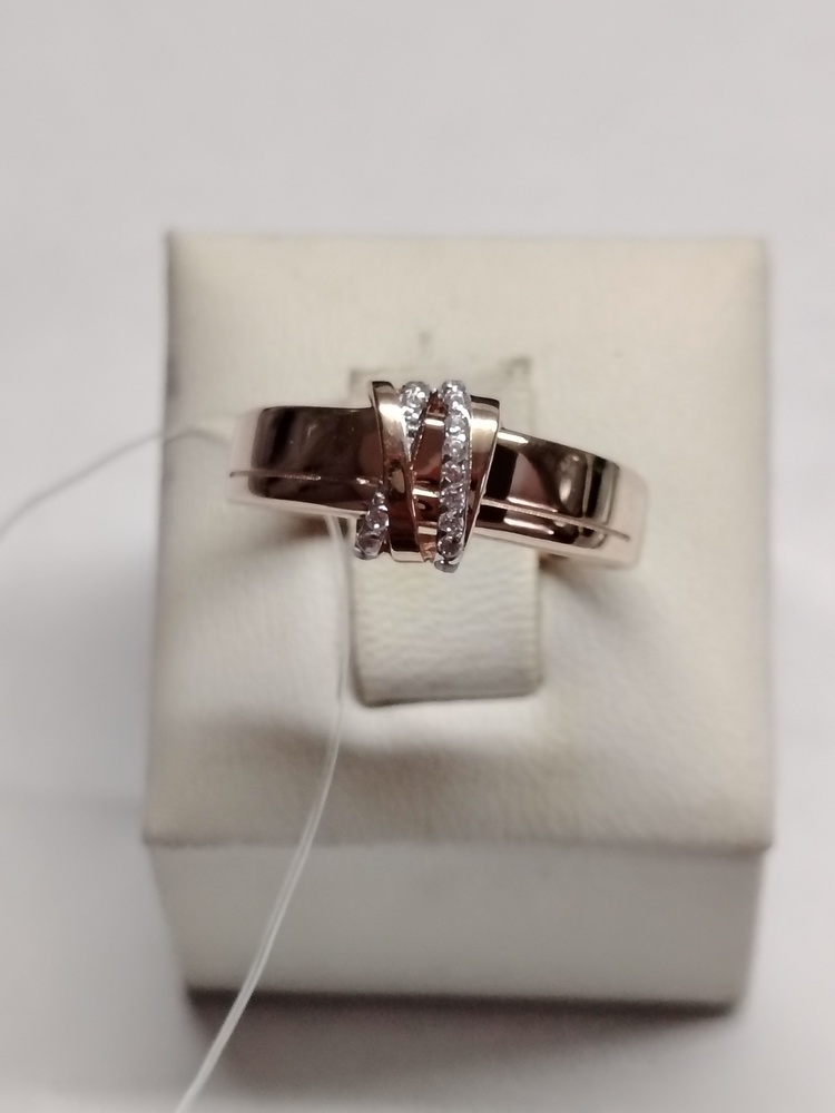 КОЛЬЦО С КАМНЯМИ (Au 585)