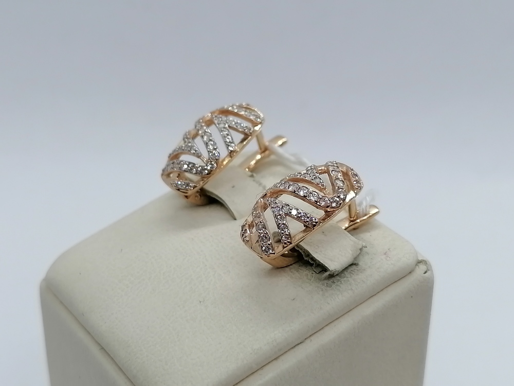 СЕРЬГИ С КАМНЯМИ (Au 585)