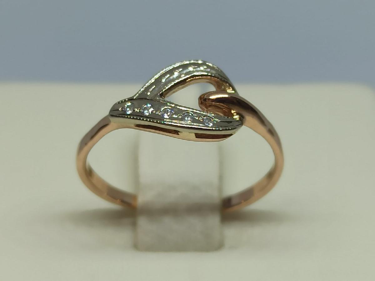 КОЛЬЦО С КАМНЯМИ (Au 585)