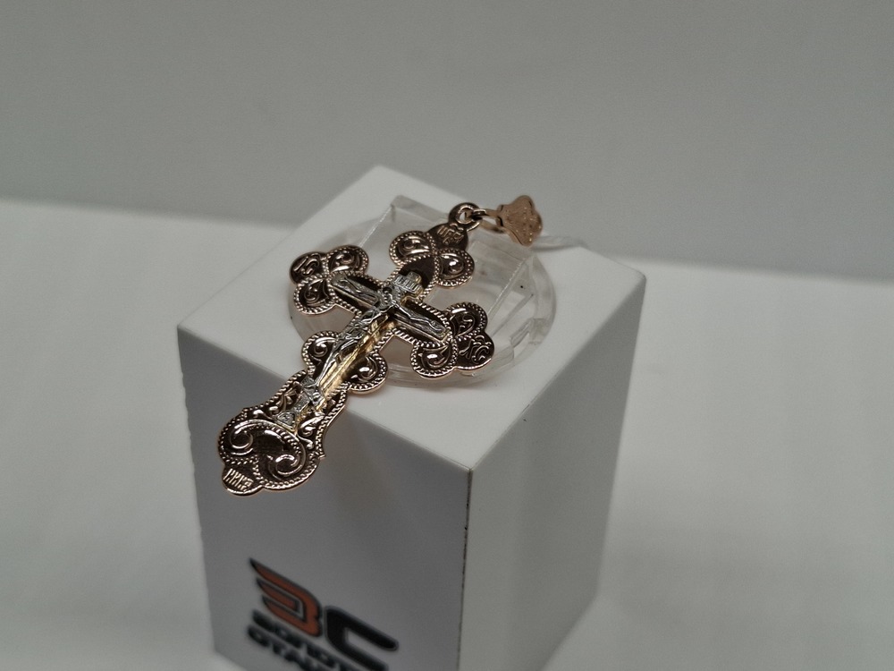 ПОДВЕСКА КРЕСТ БЕЗ КАМНЯ (Au 585)