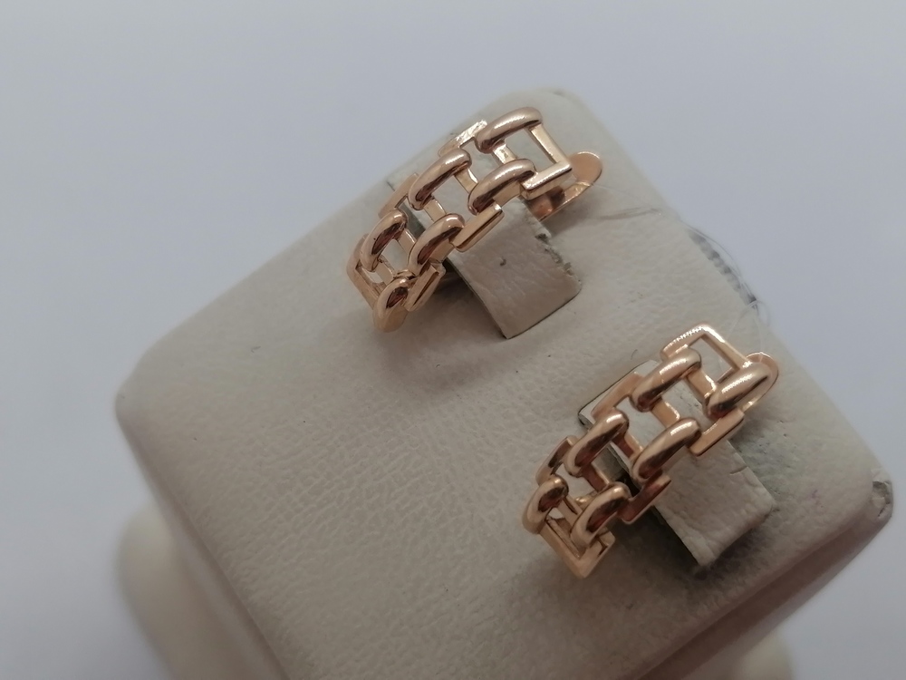 СЕРЬГИ БЕЗ КАМНЯ (Au 585)