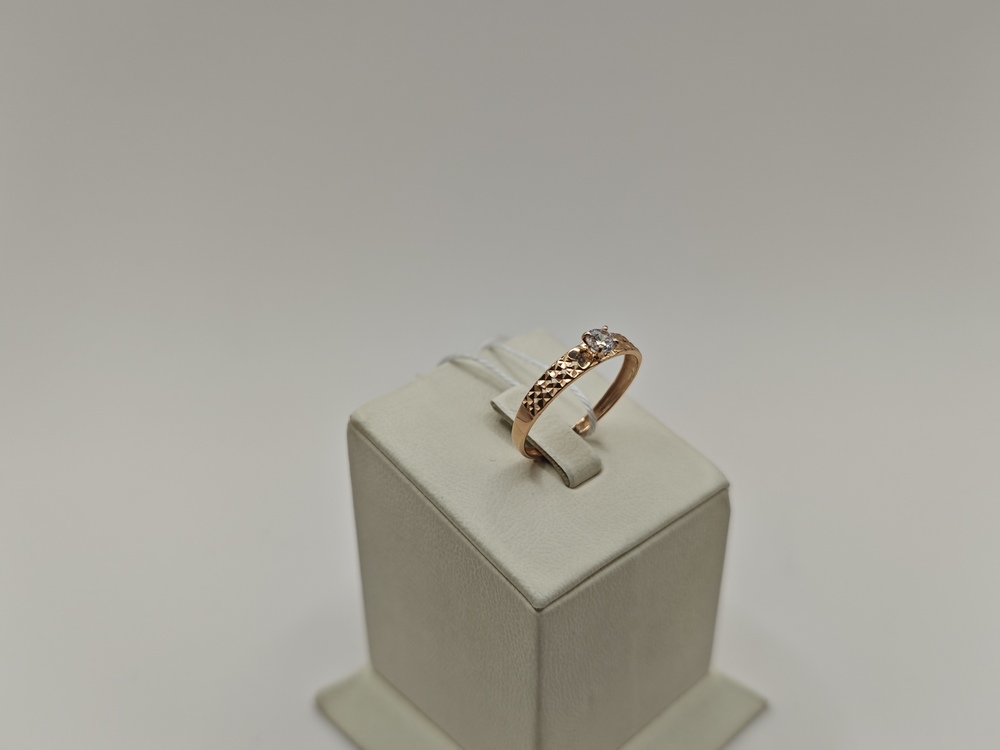 КОЛКМ585 КОЛЬЦО С КАМНЕМ (Au 585)