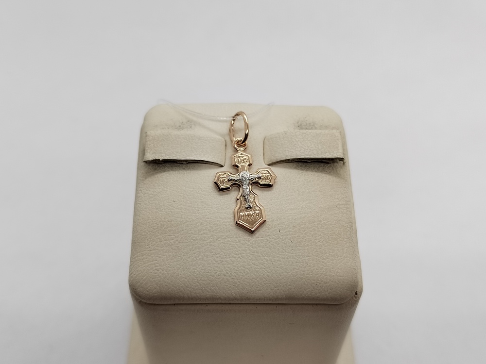 20-0199 ПОДВЕСКА КРЕСТ без камня (Au 585)