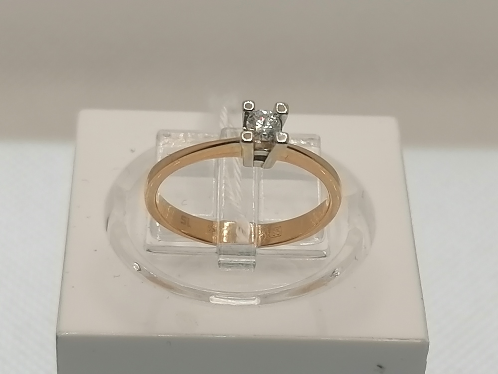 КОЛЬЦО БРИЛЛИАНТ Au 585