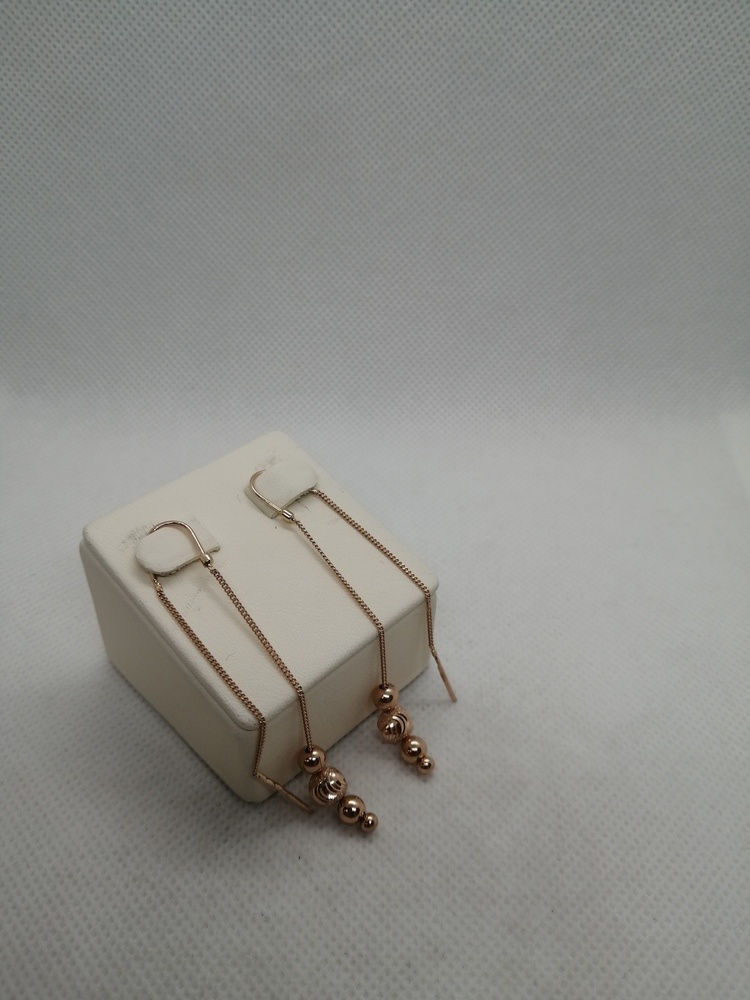 1951 СЕРЬГИ ПРОДЕВКИ без камня (Au 585)