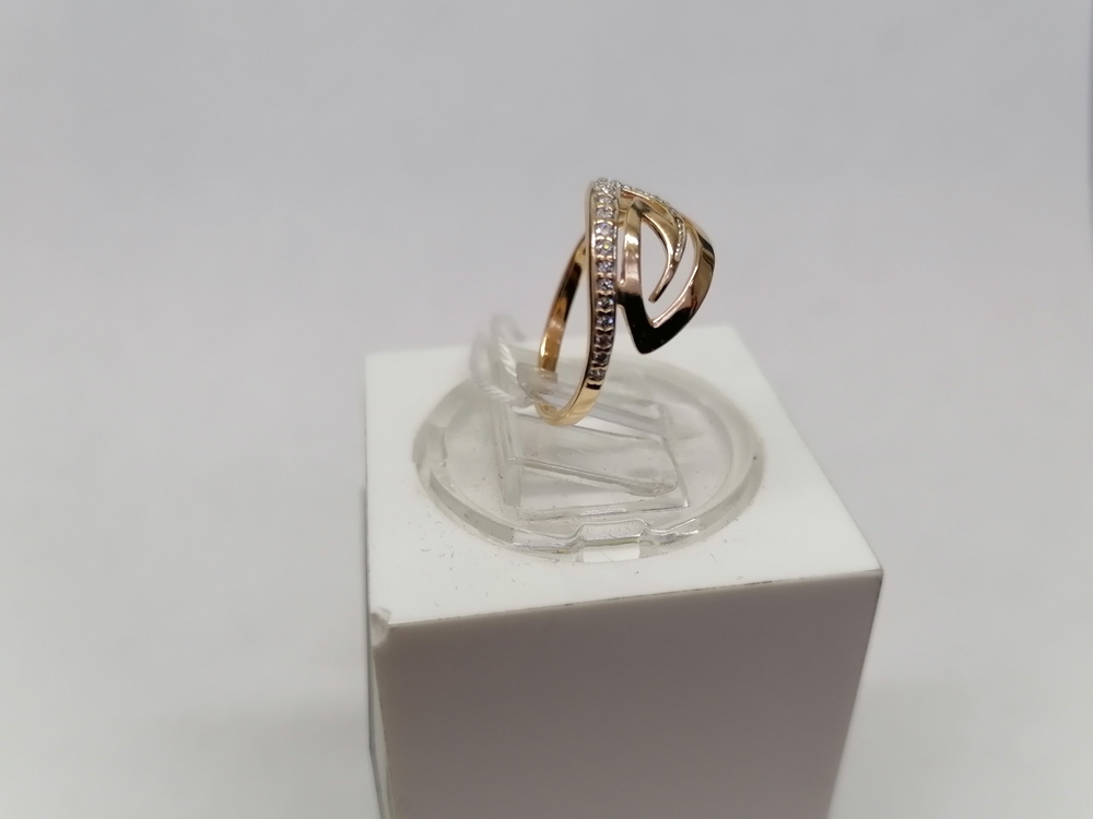 КОЛЬЦО С КАМНЯМИ (Au 585)