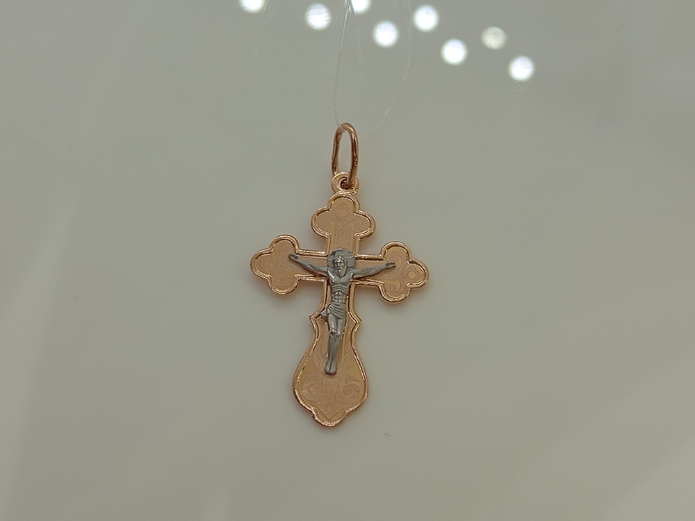 ПОДВЕСКА КРЕСТ без камня (Au 585)