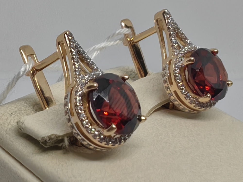 СЕРЬГИ С КАМНЯМИ (Au 585)