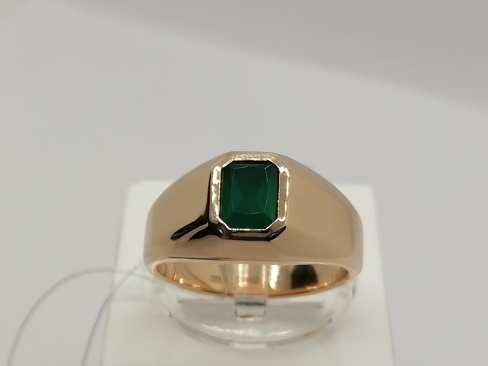 31-0336-О КОЛЬЦО ПЕЧАТКА с камнем (Au 585)