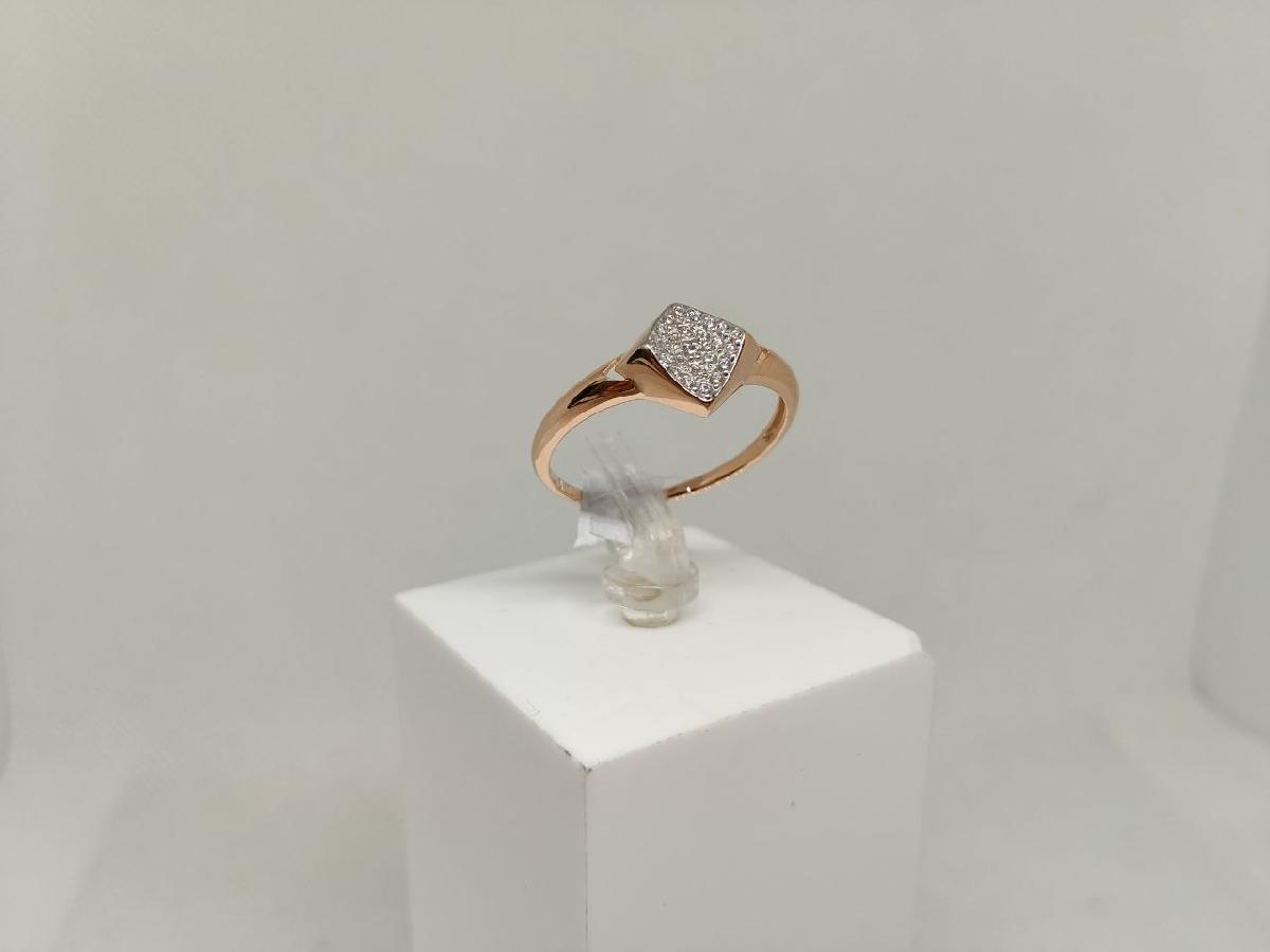 КОЛЬЦО С КАМНЯМИ (Au 585)