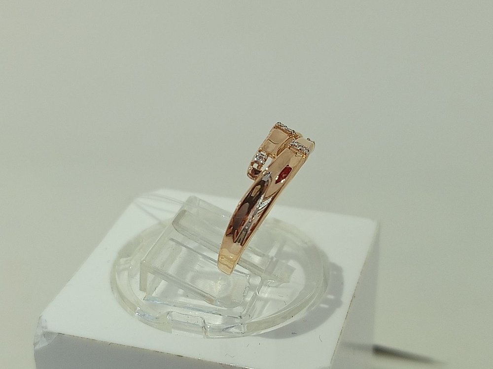 КОЛЬЦО С КАМНЯМИ (Au 585)