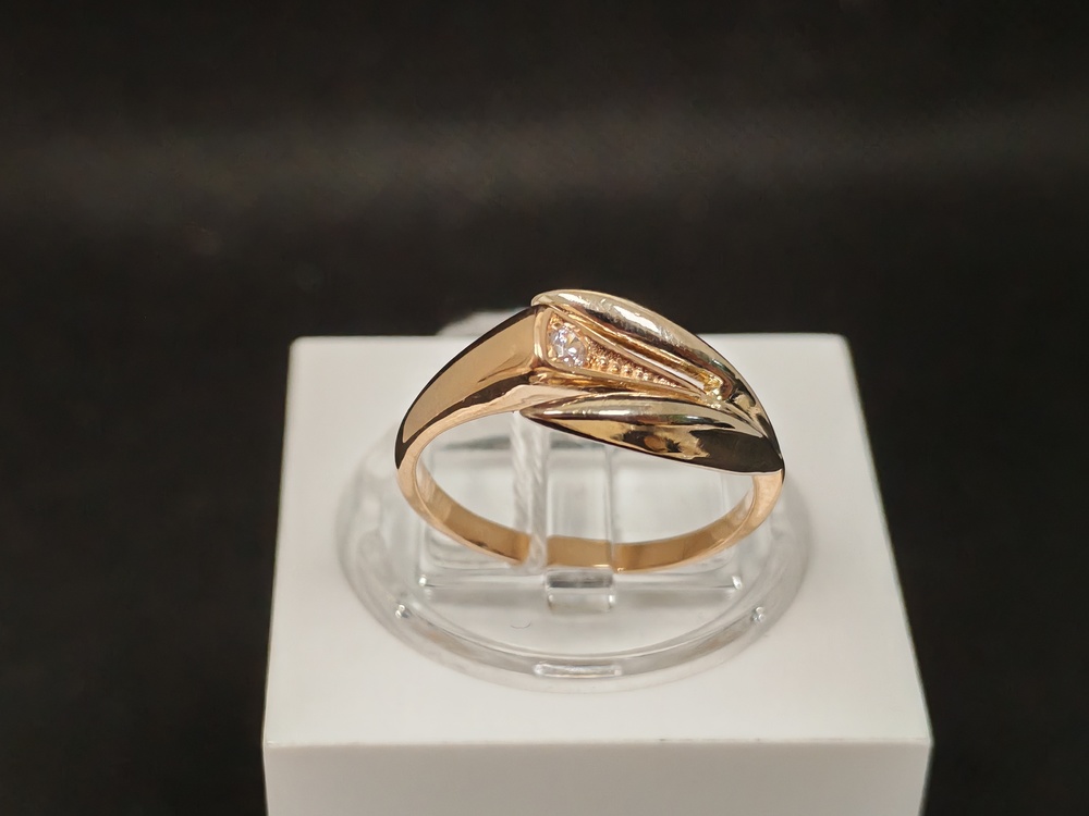 КОЛКМ585 КОЛЬЦО С КАМНЕМ (Au 585)