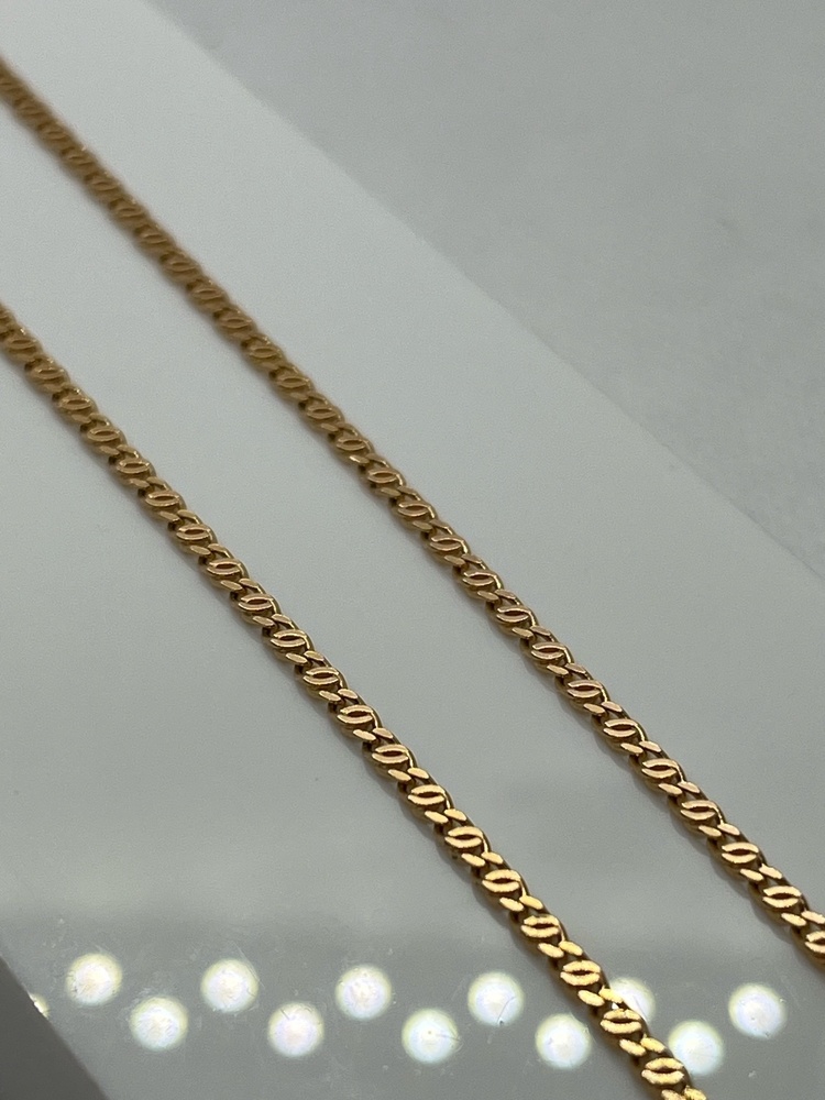 ЦЕПЬ ПОЛНОВЕСНАЯ Птичий глаз(глаз пантеры) (Au 585)