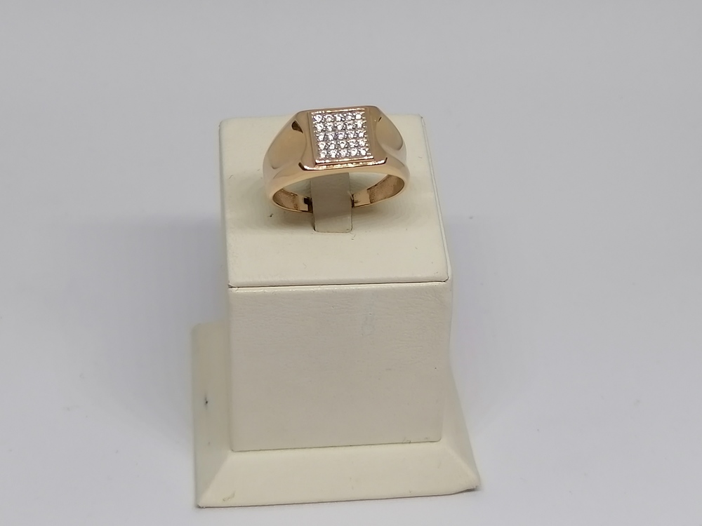 ПЕЧАТКА С КАМНЯМИ (Au 585)