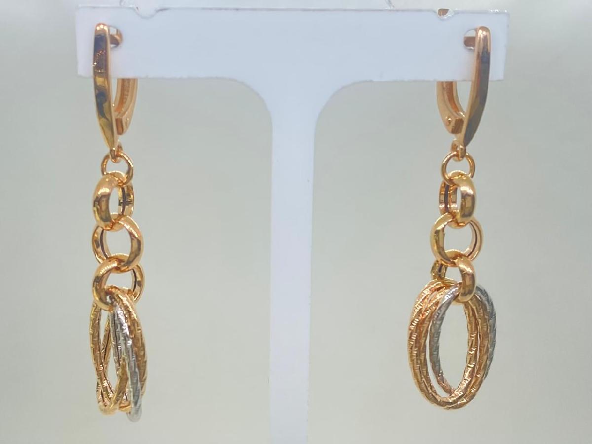 СЕРЬГИ БЕЗ КАМНЯ (Au 585)