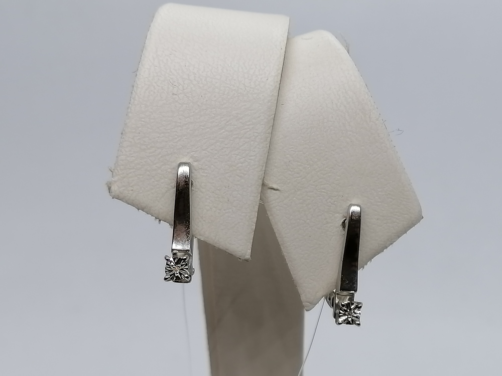 СЕРЬГИ БРИЛЛИАНТ (Ag 925)