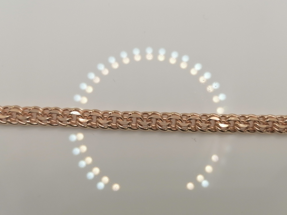 БРАСЛЕТ ПУСТОТЕЛЫЙ Бисмарк (Au 585)