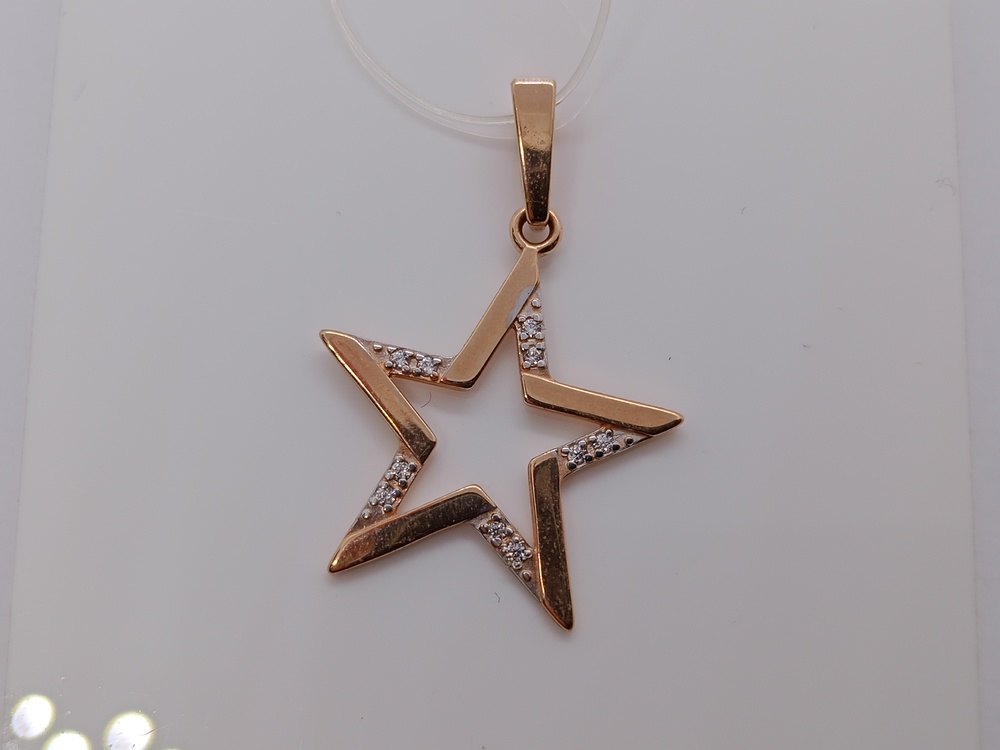 50283 ПОДВЕСКА С КАМНЯМИ (Au 585)