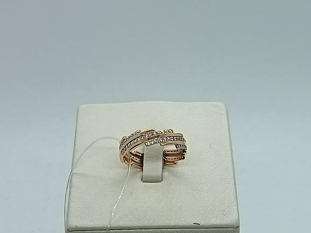 КОЛЬЦО С КАМНЯМИ (Au 585)