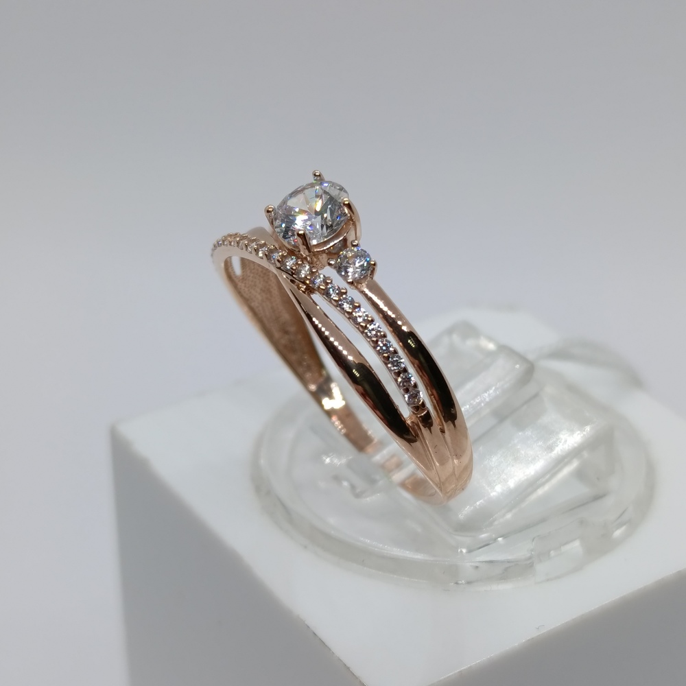 КОЛКМИ585 КОЛЬЦО С КАМНЯМИ (Au 585)