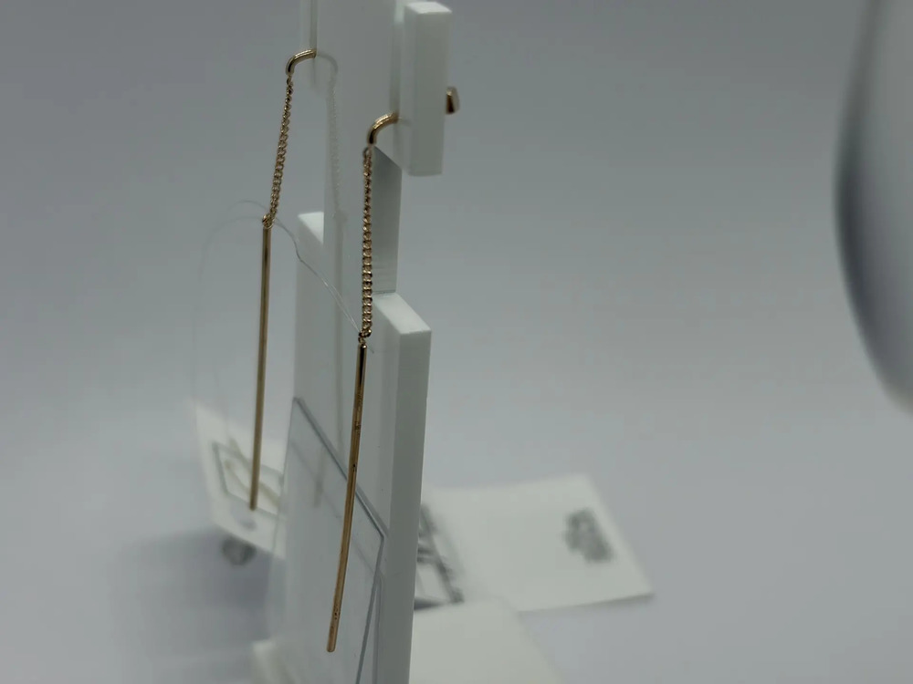 СЕРЬГИ ПРОДЕВКИ без камня (Au 585)