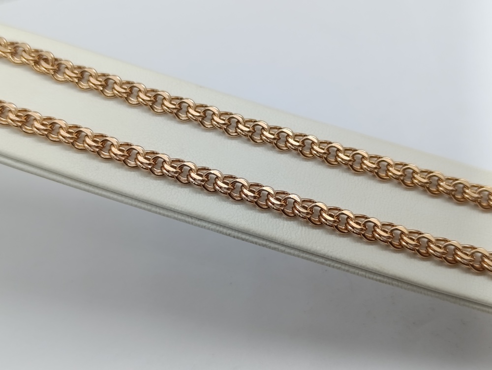 ЦЕПЬ ПУСТОТЕЛАЯ Бисмарк (Au 585)