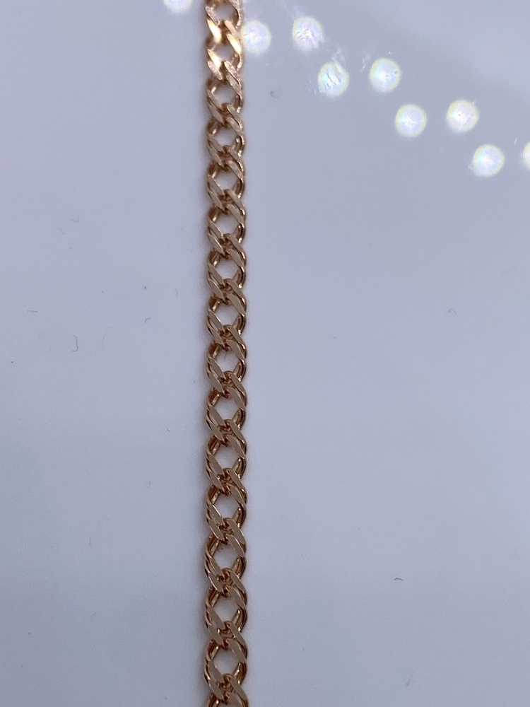 БРАСЛЕТ ПОЛНОВЕСНЫЙ Ромб двойной (Au 585)